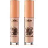 Callista Vivid Shine Lipgloss Nemlendiricili Dudak Parlatıcısı 106 Vanilla Goddess, Nude 2li paket