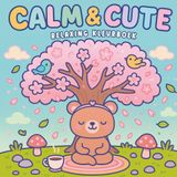 Calm & Cute Relaxing kleurboek: Kleurboek voor Volwassenen en Tieners met schattige dieren en lieve vriendjes in gezellige momenten en dagelijkse avonturen voor Ontspanning en Mindfulness