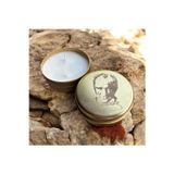 Calma Flame Atatürk İşlemeli Dekoratif Hediyelik Soya Mum(Wax) Metal Kutulu %100 Doğal Soya Mum , El Yapımı