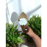 Calma Flame El Yapımı Söz, Nişan, Nikah, Kına, Baby Shower, Doğum Günü Hediyesi Papatya Mum Buket- 10 Adet