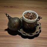 Calma Flame Kahve Fincanı Dekoratif Hediyelik Soya Mum(Wax) Metal Kutulu %100 Doğal Soya Mum , El Yapımı