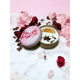 Calma Flame Love Yazılı El Yapımı Soya Mum – Romantik Hediye, Sevgililer Günü, Ev Dekor, Özel Gün , Hediye - Pembe