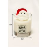 Calma Flame Yılbaşına Özel El Yapımı Soya Mum Ev Dekor Özel Hediye 4 Adet