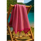 Calmera | Etnika Peştemal | İnce - Renkli Saçaklı | Plaj Pareo, Deniz, Havuz, Yoga, Pilates Havlusu