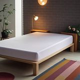 Calmera Home Tek Kişilik %100 Pamuk Penye Lastikli Çarşaf - Fitted Beyaz - 120x200 Cm