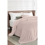 Calmera Wellsoft Çift Kişilik Battaniye | Ultra Yumuşak & Hafif | Peluş | 200 × 220 cm - Pudra