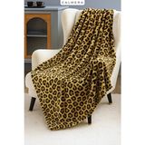 Calmera Wellsoft Tv Battaniyesi | Ultra Yumuşak & Hafif | Peluş - Polar | 130 × 170 cm - Leopar - 130 x 170 cm - Çok Renkli