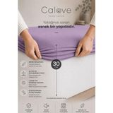 Calove Premium Sıvı Geçirmez Mikrofiber Alez - Tam Kenar Korumalı Yatak Koruyucu (Bebek/tek/çift/battal) - 120 x 200 cm - Mor