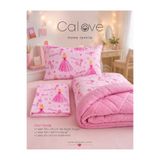 calove Tek Kişilik Prenses Desenli Çift Taraflı Peluş+Welsoft Uyku Seti (Yorgan+Çarşaf+Yastık Kılıfı)