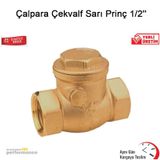 Çalpara Çekvalf Sarı Prinç 1/2''''
