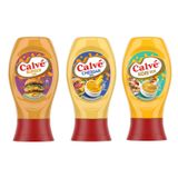 Calvé Gurme Sos Seti, Burger Sos, Cheddar Sos, Köri Sos, 3'lü Paket