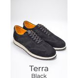 Calvaren Terra Süet Hakiki Deri Termo Taban Sneaker Süet Deri Premium Erkek Ayakkabısı - Siyah