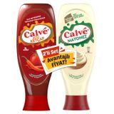 Calve 1150 gr Acılı Ketçap + Yağı Azaltılmış Mayonez