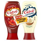 Calve 810 gr Acılı Ketçap Mayonez Orta Set