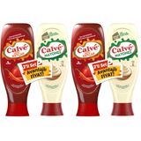 Calve Acılı Ketçap+Yağı Azaltılmış Mayonez 2'li Set 1150 g (2 paketi)