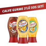 Calve Barbekü Sos 290 G Cheddar Sos 240 G Köri Sos 260 G - 790 gr