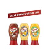 Calve Barbekü Sos 290Gr& Cheddar Sos 240Gr& Köri Sos 260Gr