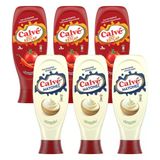 Calve Ketçap Acılı 610 Gr & Mayonez 540 Gr 6 Li Karma Paket