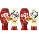 Calve Ketçap Mayonez Orta Set 810 g (2 paketi)