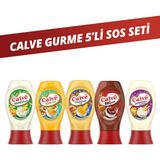 Calve Ranch Sos 245Gr & Barbekü Sos 290Gr & Cheddar Sos 240Gr & Köri Sos 260Gr & Sarımsaklı Mayonez