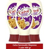 Calve Sarımsaklı Mayonez 400 gr x 3 Adet