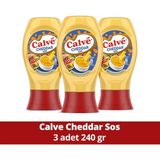 Calve Sos Cheddar 240 gr X3 Adet - 720 gr
