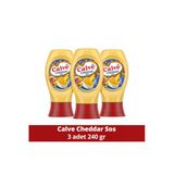 Calve Sos Cheddar 240 Gr X3 Adet