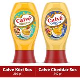 Calve Sos Köri 260 g + Calve Sos Cheddar 240 g - 260 gr