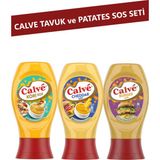 Calve Tavuk ve Patates Sos Seti 3’lü (Burger, Köri, Cheddar Sos) - 745 gr