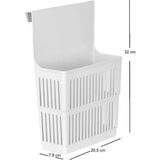 Calvera 4 Adet Buzdolabı Organizer - Bpa Free Sağlam Plastik Raf Düzenleyici - Beyaz