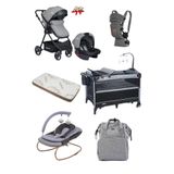 Calvin Baby 8 Parça Lüks Çeyiz Seti Travel Sistem Bebek Arabası,AnneYanı,AnaKucağı,Yatak,Kanguru,Çanta,Yağmurluk