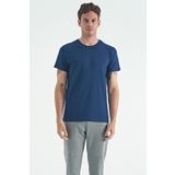 Calvin İndigo Basic Erkek T-Shirt - 88245