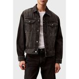 Calvin Klein % 100 Pamuk Comfort Fit Göğüs Cepli Kot Ceket LV04RB796GRDD Erkek Kot Ceket LV04RB796G Rdd - XL - Siyah