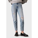 Calvin Klein % 100 Pamuk Mom Fit Yüksek Bel Daralan Paça Jeans J20J2240261AA Bayan Kot Pantolon J20J224026 1AA