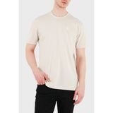 Calvin Klein % 100 Pamuk Regular Fit Bisiklet Yaka Logolu T Shirt LV14RF852G2JX Erkek T Shirt LV14RF852G 2jx - Bej - 2XL
