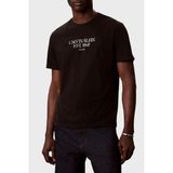 Calvin Klein % 100 Pamuk Regular Fit Bisiklet Yaka T Shirt LV14RF804GUB1 Erkek T Shirt LV14RF804G Ub1 - Siyah