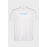 Calvin Klein % 100 Pamuk Regular Fit Bisiklet Yaka T Shirt LV14RF804GYAF Erkek T Shirt LV14RF804G Yaf - Beyaz - 2XL