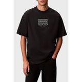 Calvin Klein % 100 Pamuk Relaxed Fit Logolu Bisiklet Yaka T Shirt LV04RF823GUB1 Erkek T Shirt LV04RF823G Ub1 - Siyah - 2XL