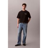Calvin Klein 16S April Graphic Se Erkek Bisiklet Yaka T-Shirt Siyah