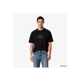 Calvin Klein 16S Linen Applıque Monologo Erkek Siyah T-Shirt
