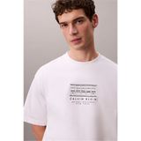 Calvin Klein 16S March Graphic Se Erkek Bisiklet Yaka T-Shirt Beyaz