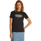 Calvin Klein 19 graphic reg tee Kadın Shirt Ck Black L