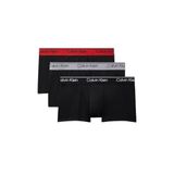Calvin Klein 3'lü Paket Low Rise Trunk Boxer, S, LV00NB4409, black/black w sleet wb/black w ad, erkek