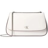 Calvin Klein %51 Geri Dönüştürülmüş Polyester, %49 Geri Dönüştürülmüş Poliüretan Beyaz Kadın Çapraz Çanta LV04F3171G4LX