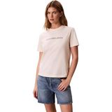 Calvin Klein a- inst logo classic tee ss Kadın T-Shirts calico M