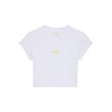 Calvin Klein A- Monogram Baby Tee Bisiklet Yaka T-Shirt Mor, L, LV047AB802WGA, White, Kadın