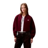 Calvin Klein a- oversized scuba zip bomber ja Kadın Ceket Deep Rouge M