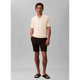 Calvin Klein Açık Sarı Erkek Logo Baskılı Kazak LV04LC326GZRK_SS Supıma Cotton Polo - Beyaz