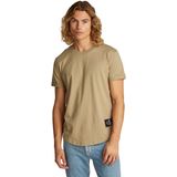 Calvin Klein Badge Turn Up Sleeve T-shirt Erkek