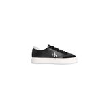Calvin Klein BASKET CUPS LUP WT LTH SU Kadın Spor Ayakkabı, Black/Bright White/Gray, 39